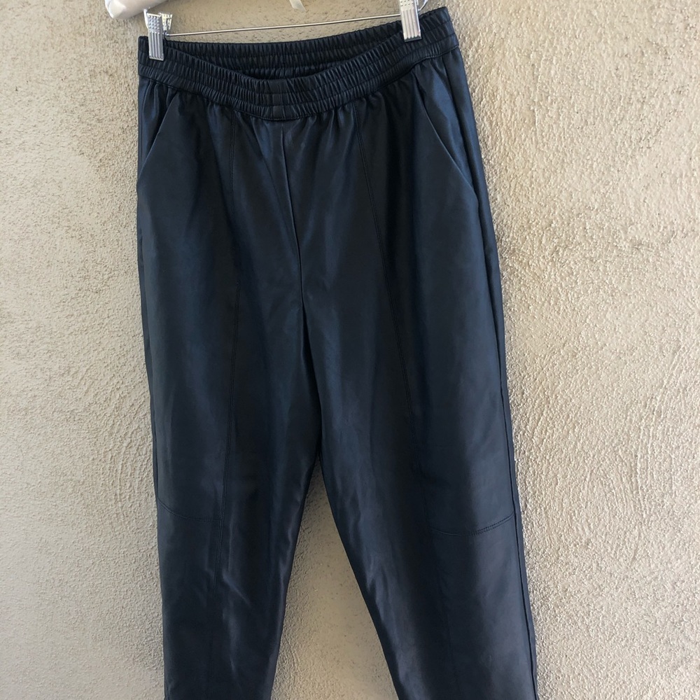ASOS black leather pants